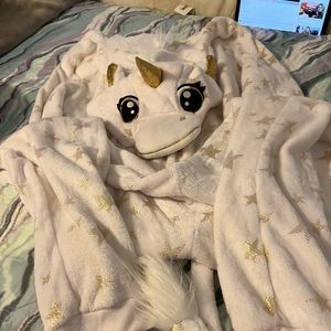 Adult fluffy unicorn onesie